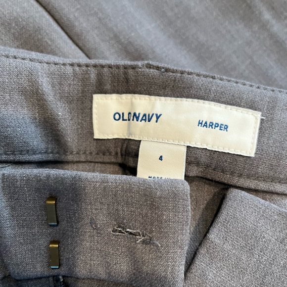 Old Navy Harper Style sz 4 gray work pants - Picture 3 of 4